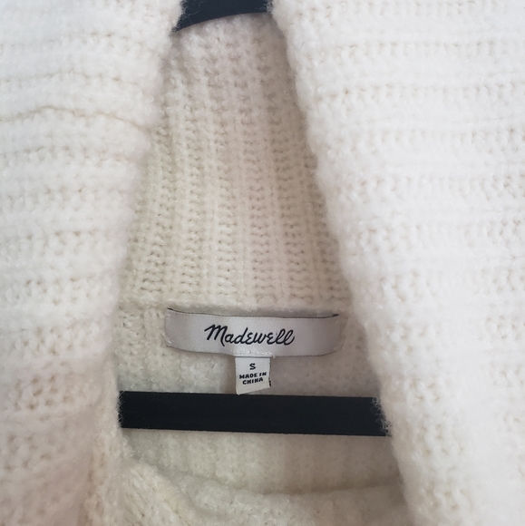 MADEWELL Mercer Cream Turtleneck Sweater - Picture 7 of 9